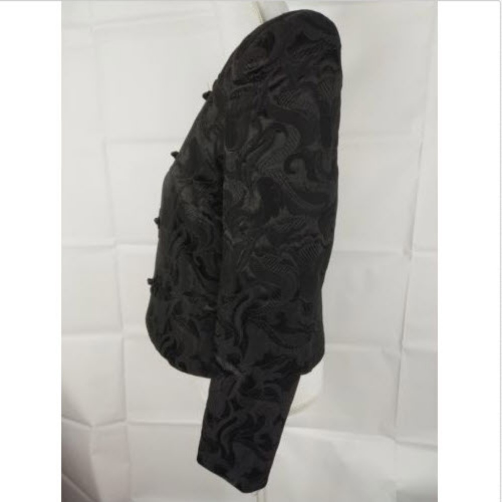 90's Evan Picone black Blazer Jacket Size 6 - Picture 4 of 8